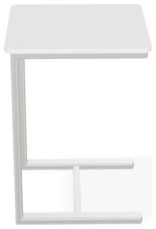 17.5" Square Marine Grade Outdoor End Table, Snow