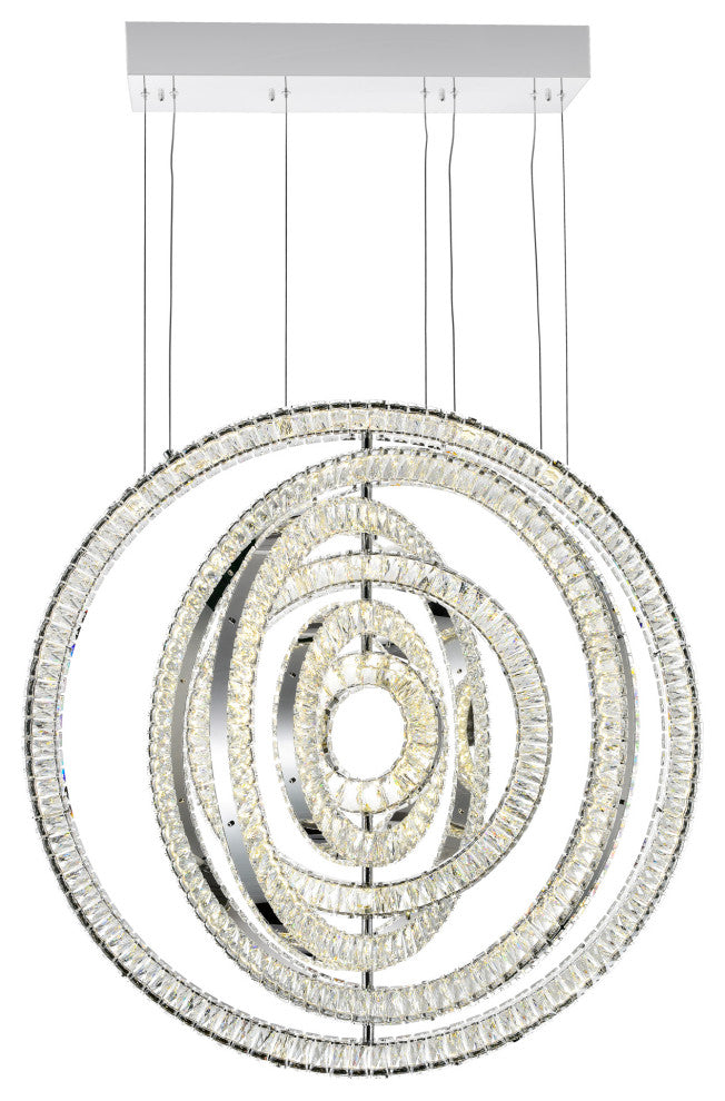 Celina LED Chandelier With Chrome Finish