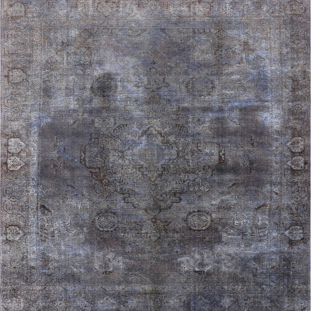 Ahgly Company Indoor Square Mid-Century Modern Area Rugs, 7' Square