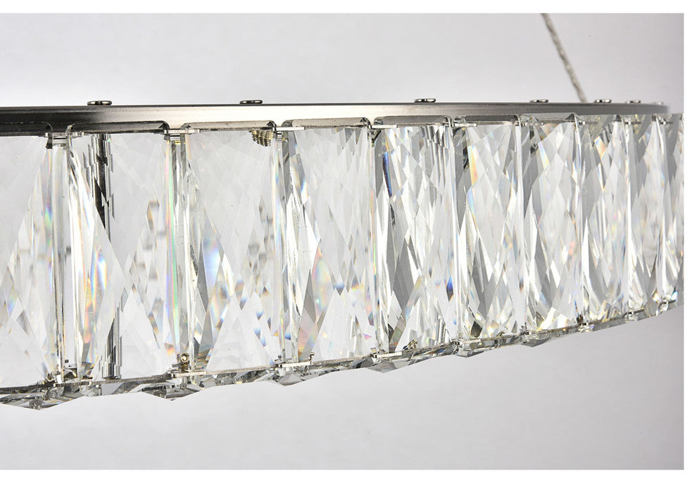 Monroe Integrated LED Chip Light Chrome Chandelier