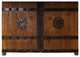 Consigned Antique Chinese Massive Court Yard Door Panels, 2-Piece Set