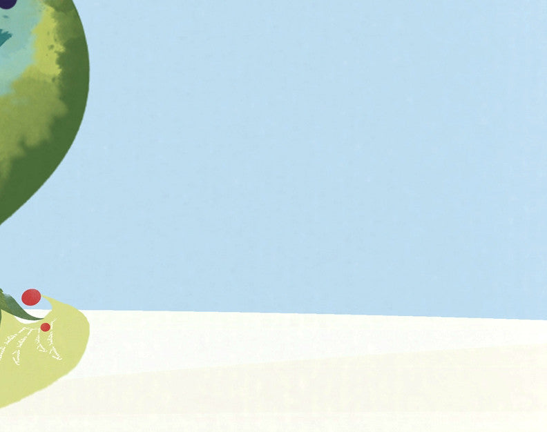 Merry Christmas Bird Decorative Holiday Animal Print Hand Towel, Green