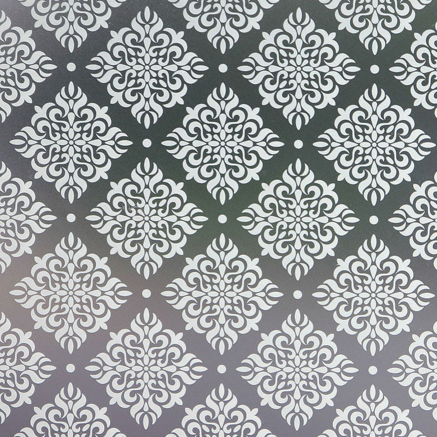 Damask Privacy Window Film, Standard 36"x48"