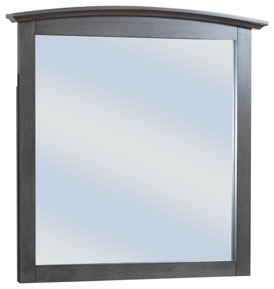 Cambria Arched Mirror, Gray