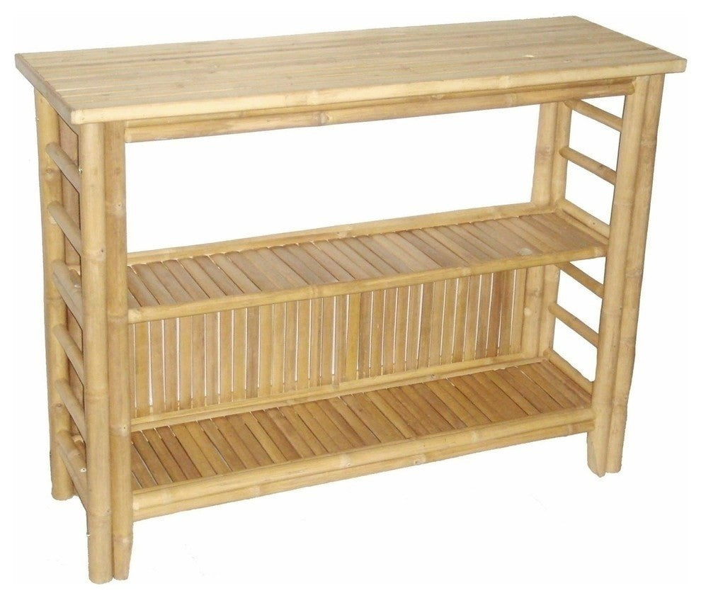 Fancy Console Table With Shelves