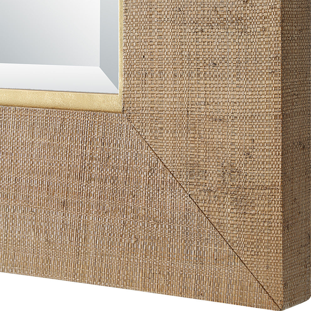 Uttermost Bungalow Grass Cloth Mirror