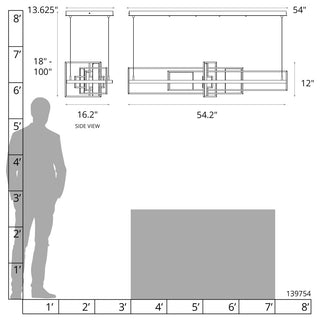Summer LED Pendant, Dark Smoke, Vintage Platinum, Standard Height