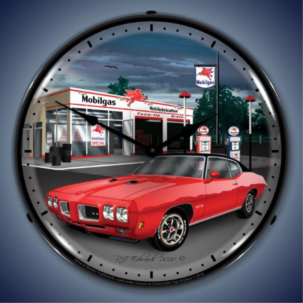 GMRE1001233 1970 GTO Mobilgas Clock