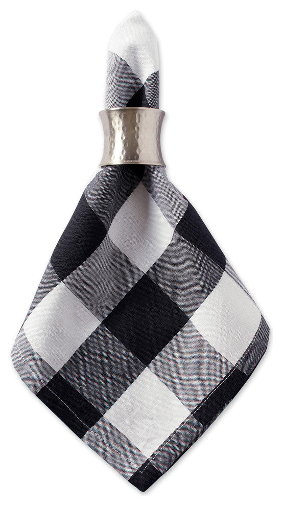 DII Black Buffalo Check Napkin, Set of 6