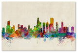 'Chicago, Illinois' Canvas Art by Michael Tompsett