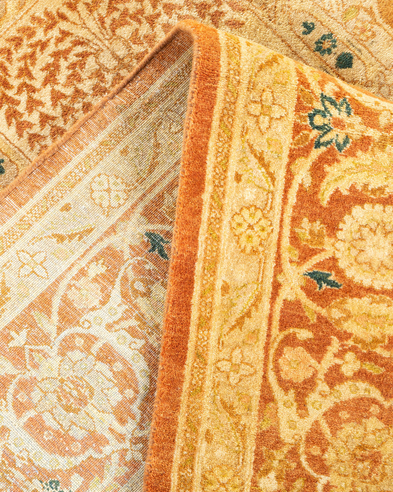 Natalie, One-of-a-Kind Hand-Knotted Area Rug Brown, 6'3"x8'10"