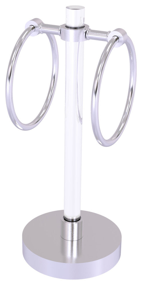Clearview Vanity Guest Towel Ring, Satin Chrome