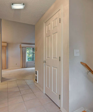 Vision Brushed Steel Frosted Glass Square Flush Mount Ceiling/Wall Light