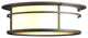 Province Outdoor Flush Mount, Coastal Natural Iron Finish, Opal Glass