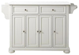 Crosley Furniture Alexandria Wood Granite Top Kitchen Island in White