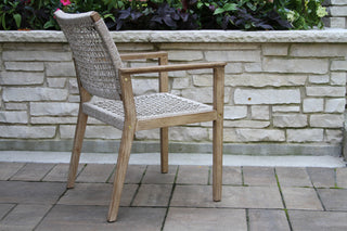 7-Piece Ivory Composite and Eucalyptus Wash Dining Set