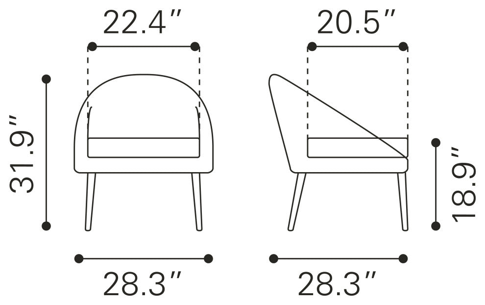 Cruise Chair Accent Gray