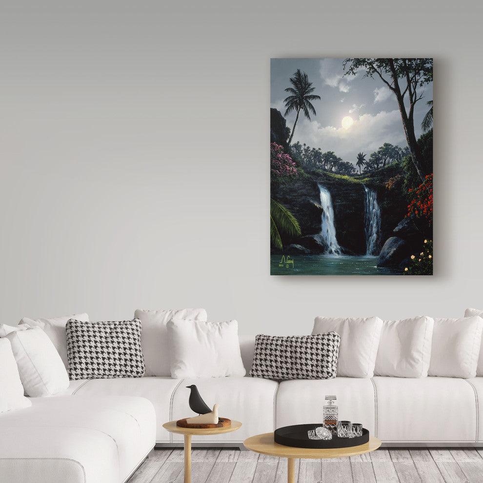 "Waterfall 1" by Anthony Casay, Canvas Art, 47"x35"