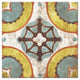 Yellow Moroccan Tile 36x36 Canvas Wall Art