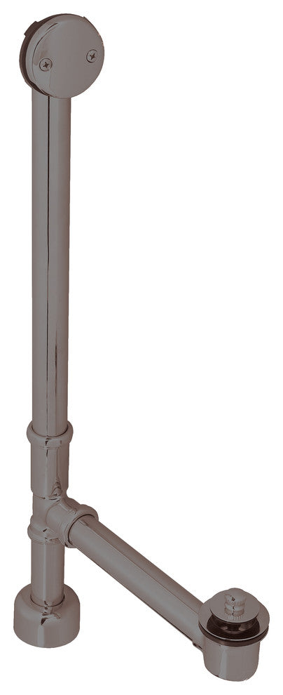 Pull & Drain Bath Waste - 22" Make-Up, 17 Ga. Tubing In Oil Rubbed Bronze