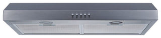 Winflo Under-Cabinet Range Hood, 330 CFM, Stainless Steel, 30"