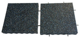 Eco-Safety Interlocking Tiles 3", Yellow/Red/White Speckled, 16-Pk