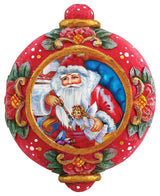 Hand Painted Scenic Ornament Nativity Workshop