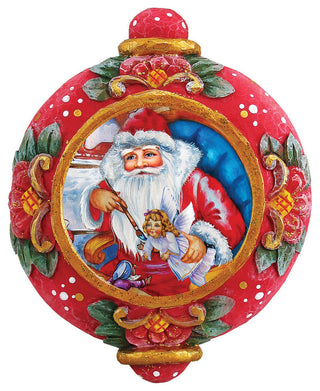 Hand Painted Scenic Ornament Nativity Workshop