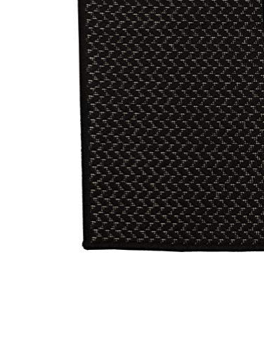 Outdoor Collection Accent Area Rug - Bacteria Resistant Rug, Black, 7'10"x10'
