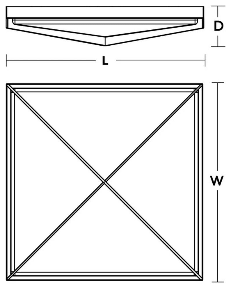 Pearson LED Flush Mount, White, 16"
