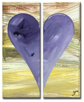 Salvatore PrincipeHeartwork "Connected3" 2-Piece Canvas Art Set, 30"x12"