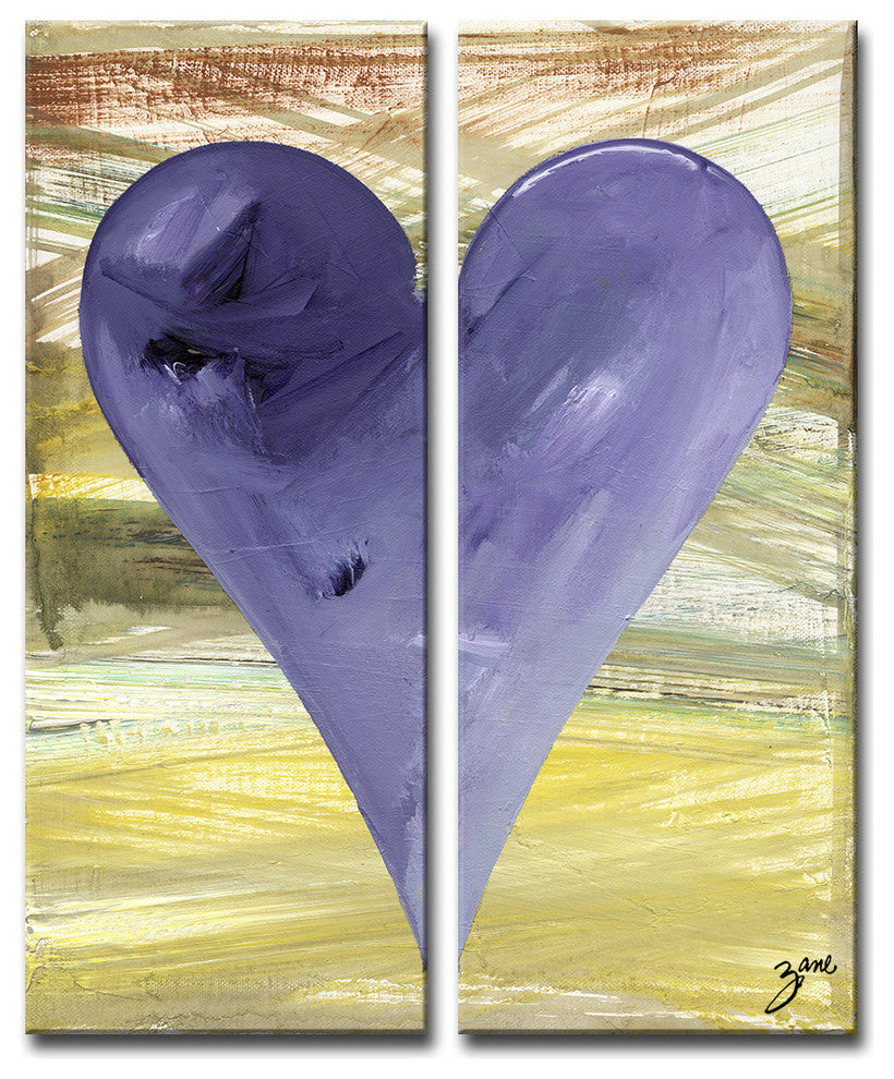 Salvatore PrincipeHeartwork "Connected3" 2-Piece Canvas Art Set, 30"x12"