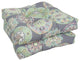19" Squared Outdoor Tufted Dining Chair Cushions, Set of 4, Cera Sterling