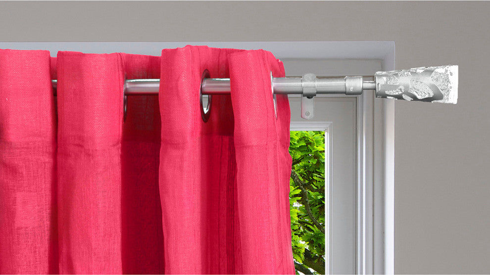 Extendable Curtain Rod Set 53 to 82 L -Diam