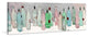 "Wine Party III" Painting Print on Wrapped Canvas, 45x15