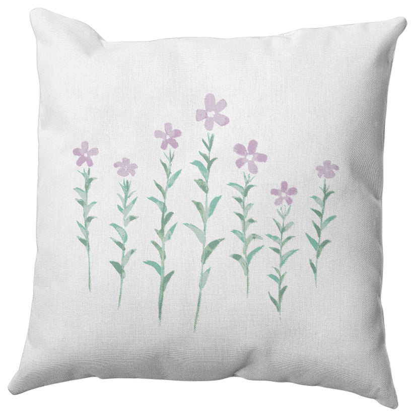 Periwinkle Outdoor Pillow, Purple, 16"x16"