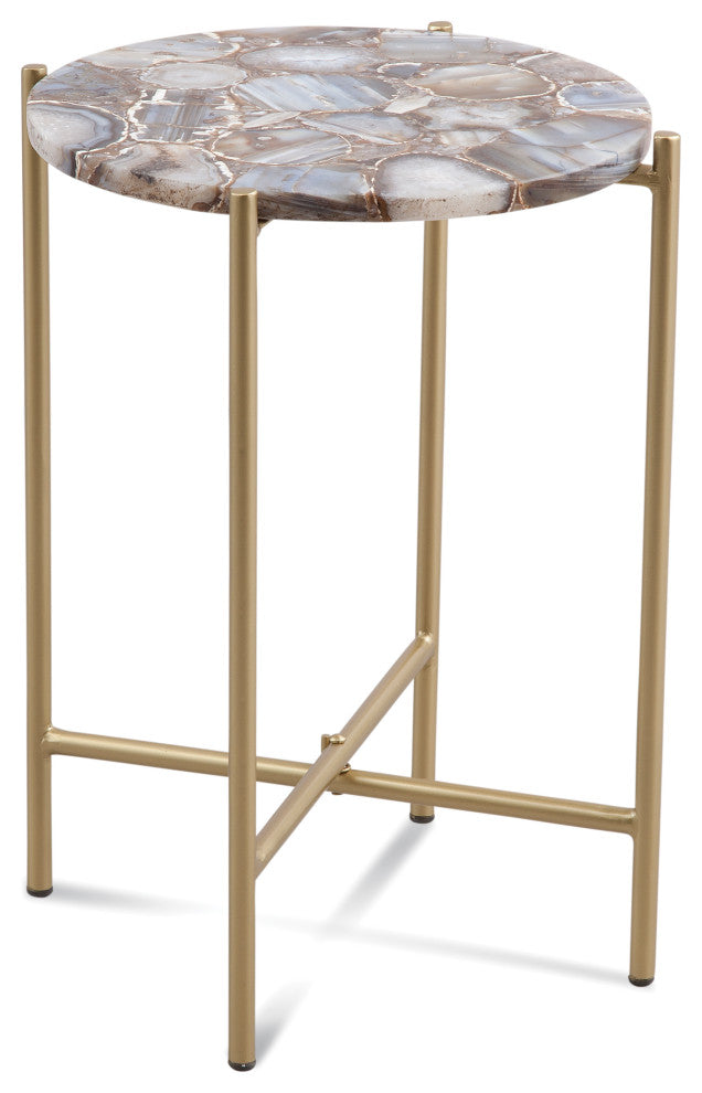Lonna Accent Table - Agate/Gold