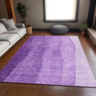 Premium Machine Washable Mayfield AMF690 Purple 5' x 7'6" Rug