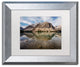 Pierre Leclerc 'Mount Crowfoot Reflection' Matted Art, Silver Frame, 14x11