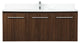 Elegant VF44548MWT-BS 48" Single Bathroom Vanity, Walnut With Backsplash