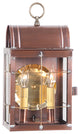 Toll House Wall Lantern, Antiqued Solid Copper
