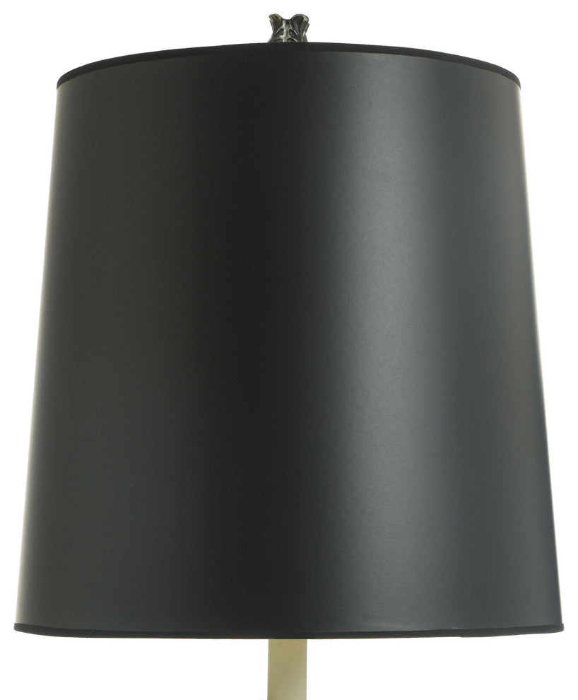 Dann Foley Floor Lamp Grecian Motifs, Malta Black, Bronze Black, Gold