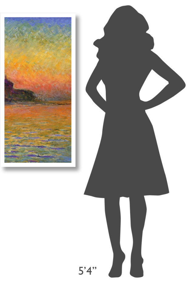 "Twilight Venice (center)" Digital Paper Print by Claude Monet, 19"x38"