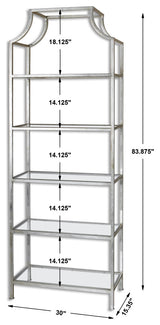 Uttermost Aurelie Silver Etagere