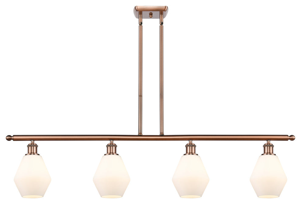 Innovations 516-4I-AC-G651-6-LED 4-Light Island Light, Antique Copper