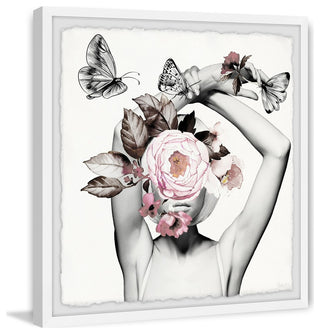 "Flower Diva" Framed Painting Print, 24"x24"