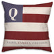 Faith Family Freedom Monogram Flag Q 18x18 Spun Poly Pillow