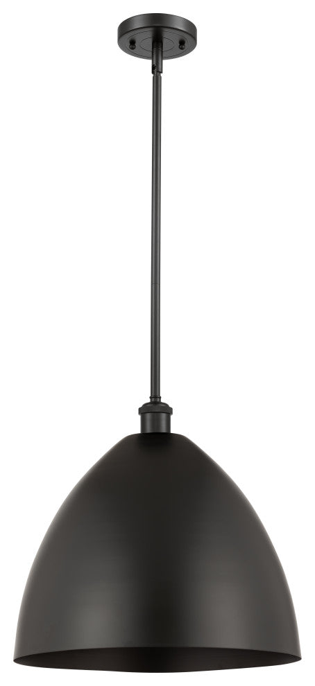 Innovations Lighting 516-1S-BK-MBD-16-BK-LED Ballston Dome 1 Light 16" Pendant