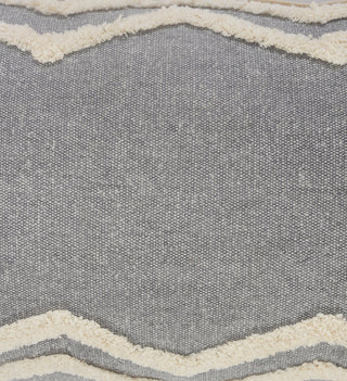 Soft Chevron Bordered Throw Pillow, 14" X 36"