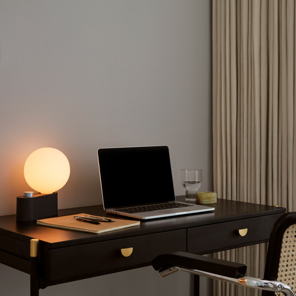 Alumina Table Lamp Charcoal with Sphere IV US